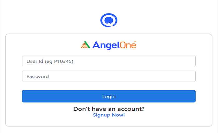 Angel One Login Page