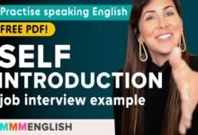 self-introduction in english for job