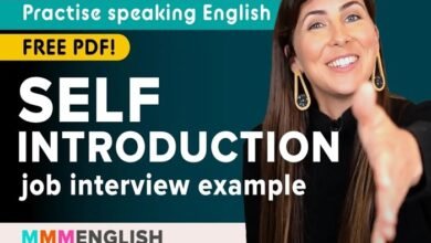 self-introduction in english for job